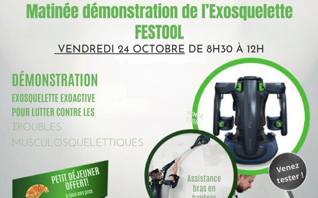Matinée découverte de l'Exosquelette Festool