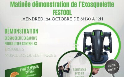 Matinée de démonstration de l’Exosquelette Festool