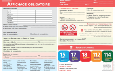 Affichage obligatoire