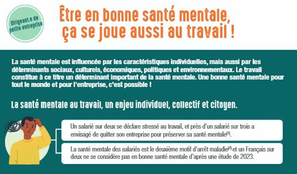 Plaidoyer santé mentale au travail