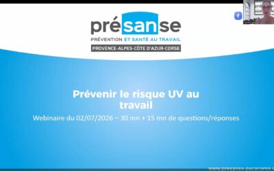 Replay webinaire « Prévenir le risque UV au travail »